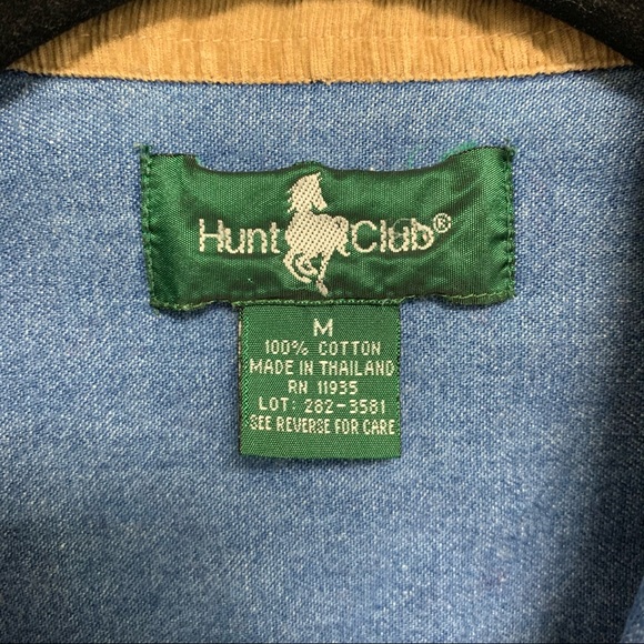 Vintage 90s Embroidered Denim Jean Button Down - Picture 7 of 14